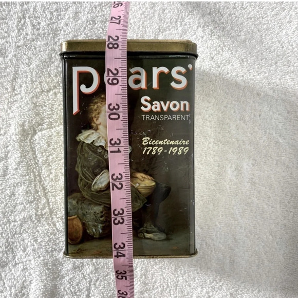 Vintage Pears Soap Green Bicentennial Decorative Tin 1789-1989 - Picture 14 of 14